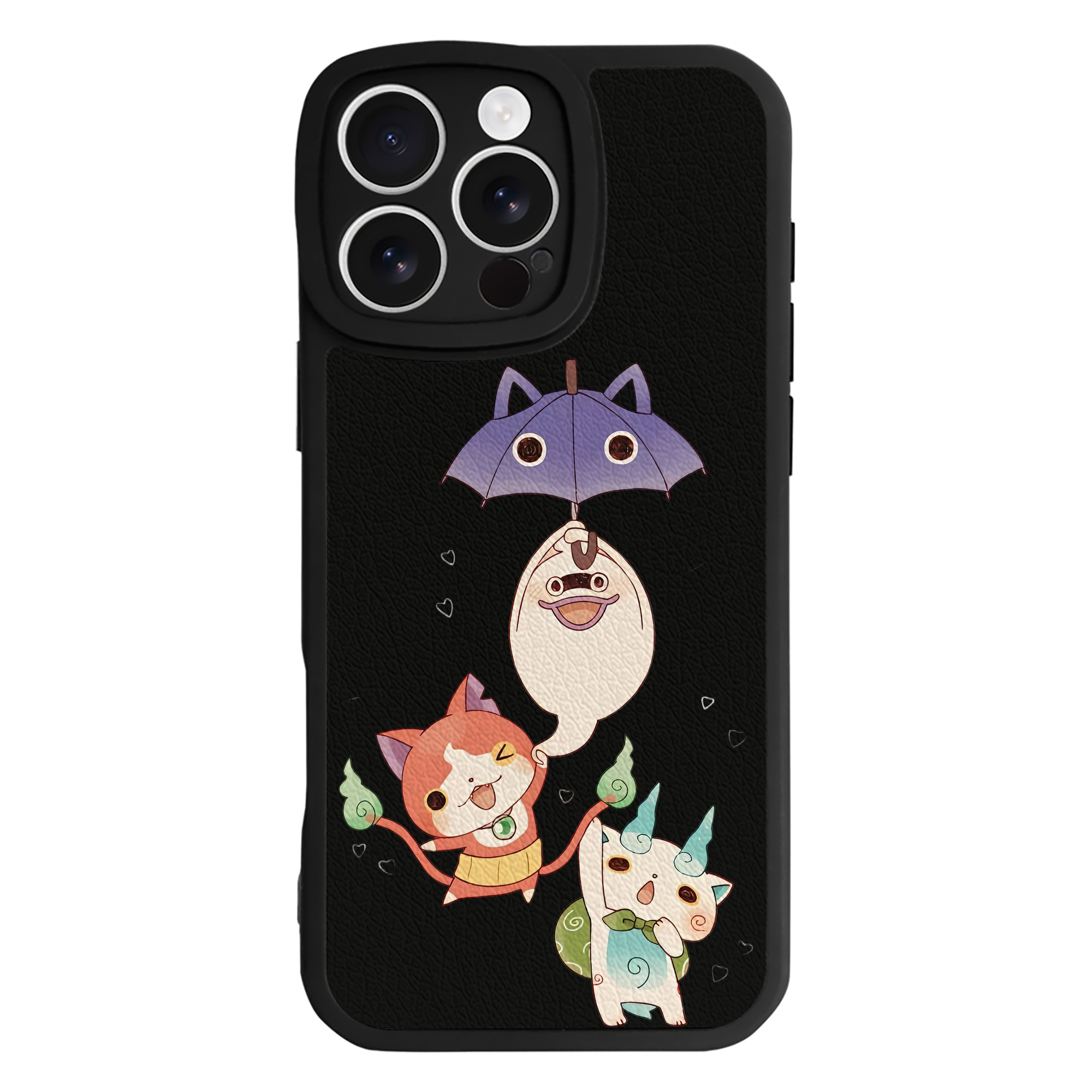 （画像用） 妖怪ウォッチ Yo-kai Watch 【iPhone 16シリーズ対応】シリコンスマホケース（レザー調） 材質：シリコン